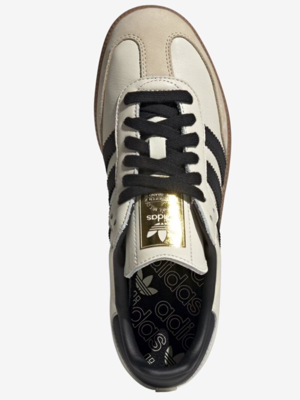 Gold & White Samba Size 6